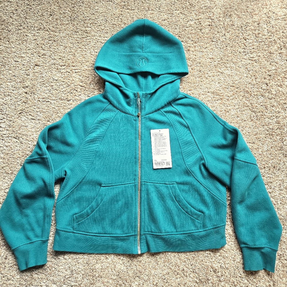 Lululemon Scuba Sonic Teal Oversized Full Zip Hoodie M/L